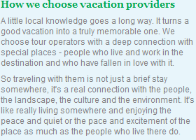 How we choose providers