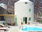 Santorini villa vacation in a converted Windmill, Greece