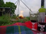 East Sussex camping huts, England