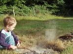High Weald campsite, Sussex, England