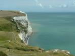 White cliffs of Dover walking vacation in Kent, England
