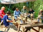 Woodcraft day course in the Cotswolds, England