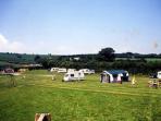 Somerset caravan park near Exmoor, England
