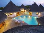 Maldives luxury beach resort hideaway