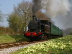 Isle of Wight steam railway day trip, England
