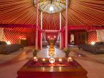 Luxury yurt pod accommodation in Lanzarote, with eco car