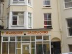 Budget hostel near the beach in Brighton, England