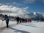 Snowshoeing vacation in Chamonix