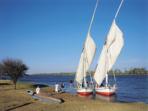 Nile cruise on a Felucca