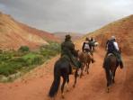 Horse riding in the Atlas Mountains, Morocco