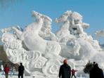 Harbin Ice Festival and Chinese New Year, China