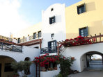 Akrotiri hotel on Santorini island, Greece