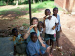 Gap year volunteer teaching in Malawi