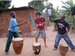 Gap year volunteer teaching in Uganda