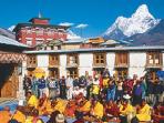 Nepal family vacation, walking in the Annapurnas