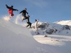 Snowshoeing in the French Alps