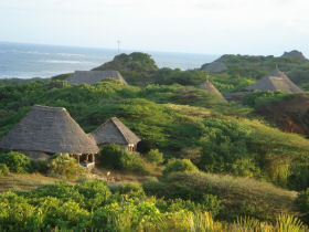 Kiwayu Island beach accommodation, Kenya
