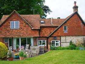 Peaceful garden in The South Downs National Park.