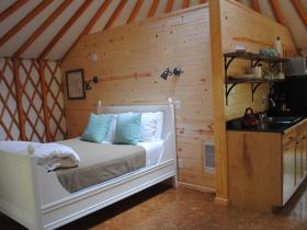Interior of Betty Yurt