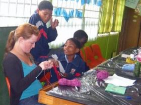 Knitting class after school