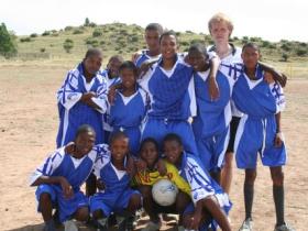 Coaching the local football team