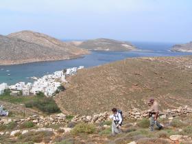 Heading for a swim at Panormos