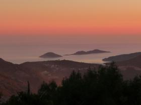sunset view of sea