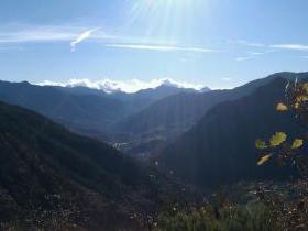View down to Berthemont and Roquebilliere