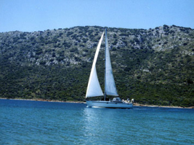 Sailing vacation in the Aegean Sea