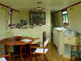 Clouded Yellow salon and galley