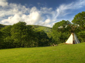 Dyfi Forest tipi & yurt accommodation, Wales