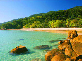 Ilha Grande ecolodge accommodation, Brazil