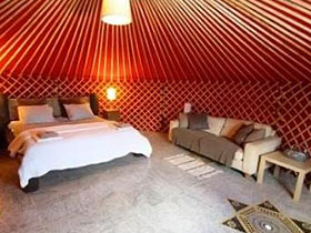 Yurt vacation accommodation in Lanzarote, Canary Islands