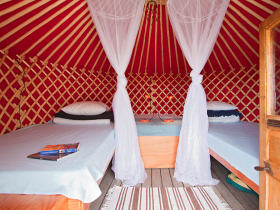 Yurt vacation accommodation in Lanzarote, Canary Islands