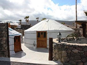 Yurt vacation accommodation in Lanzarote, Canary Islands