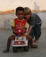 Kids on holiday