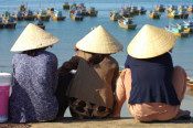 Three women in Asia