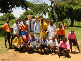 Gap year volunteer teaching in Malawi