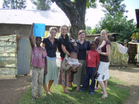 Gap year volunteer teaching in Malawi