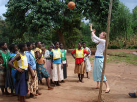 Gap year volunteer teaching in Malawi