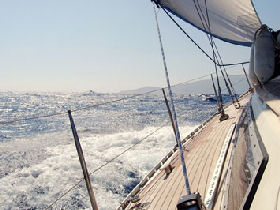 Sailing vacation in the Aegean Sea