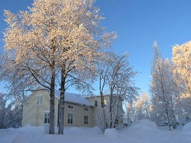 Cross country skiing in Lapland, Sweden