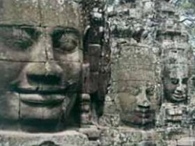 Faces of Bayon temple