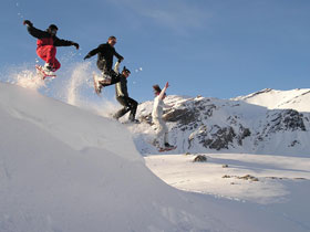 Snowshoeing in the French Alps