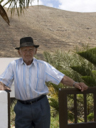 Miguel Darias Rodriguez, 92 year old former farmer, Fuerteventura. Photo by Nick Haslam
