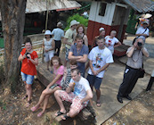 Crowds of tourists