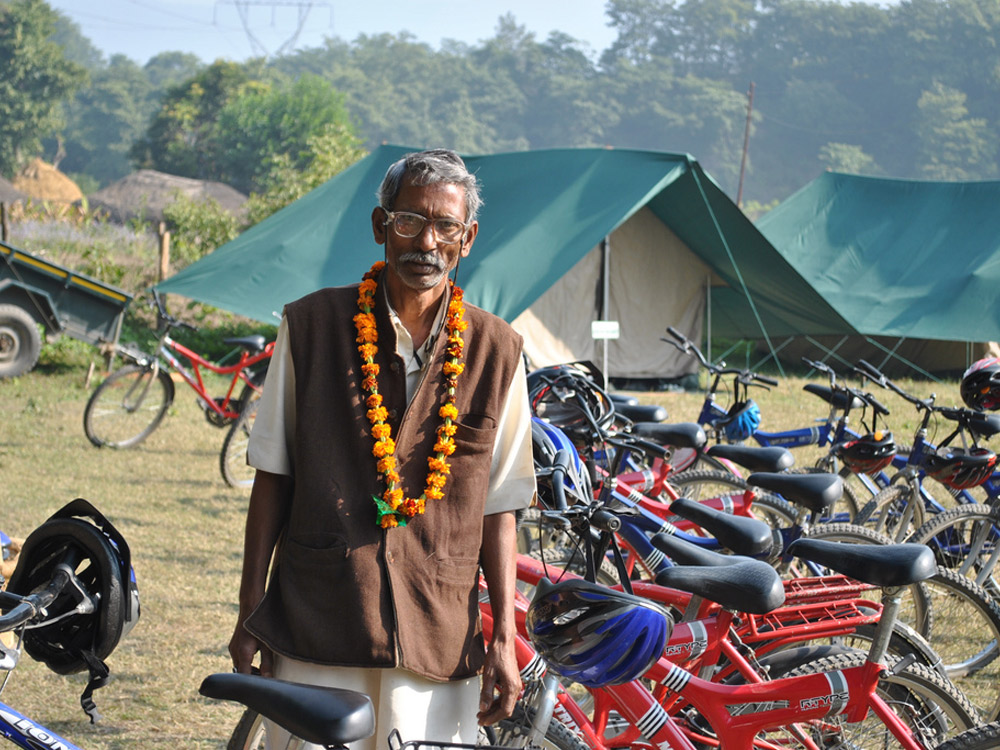 Person in Rajaji National Park