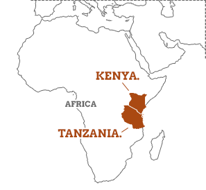 Tanzania Map Showing Kenya