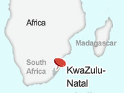 KwaZulu-Natal location map