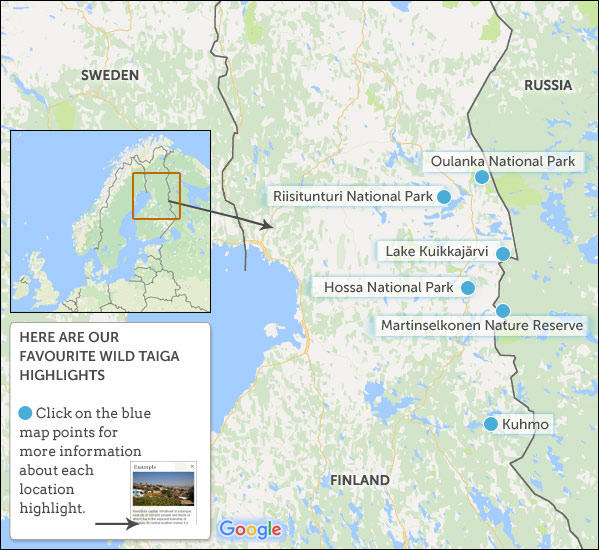 taiga biome map